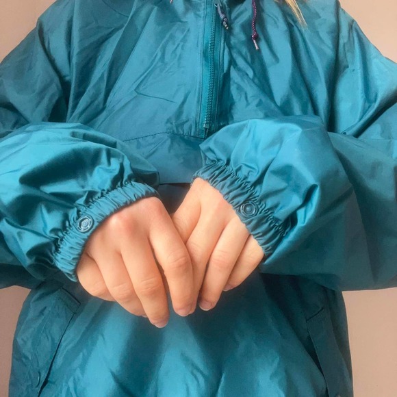 vintage teal and purple windbreaker - Picture 2 of 8